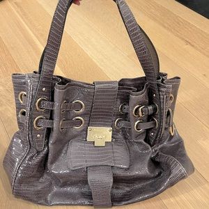 Jimmy Choo snakeskin tote